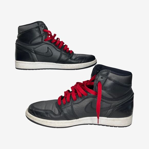 Nike Air Jordan 1 Mid Black Gym Red 555088-060 Mens Size 10 2019 Retro - Picture 12 of 12